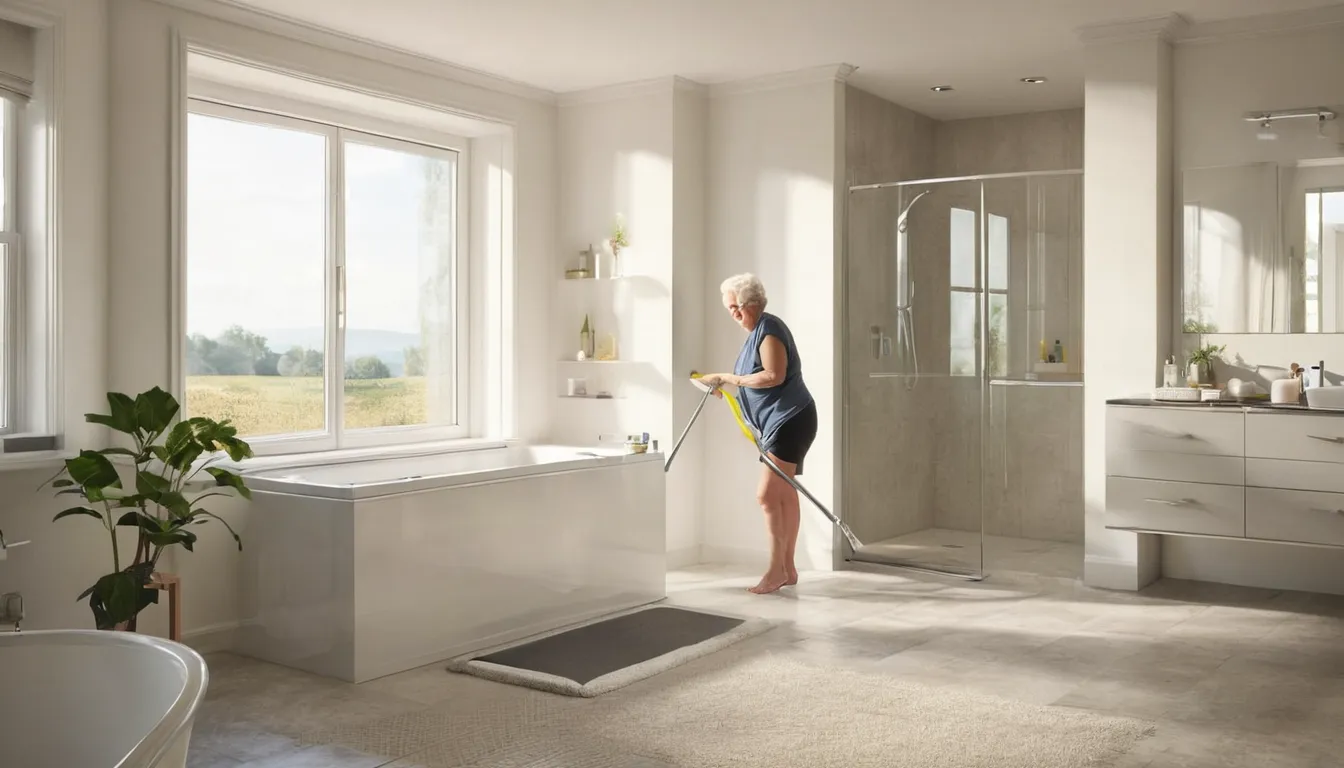 A bright accessible bathroom with a walk-in tub in Rittman